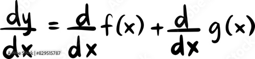 calculus rules math handwritten 