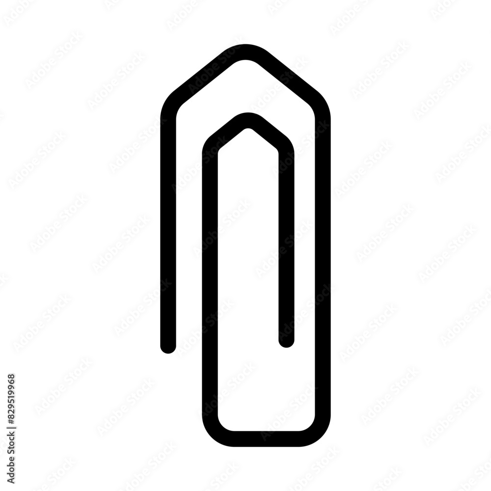 Paperclip icon vector. Paper clip illustration sign. Clip symbol or logo.