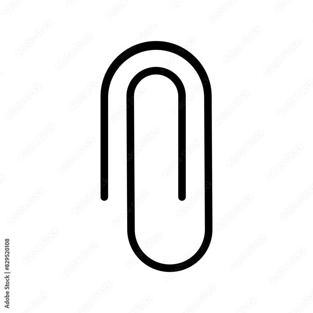 Paperclip icon vector. Paper clip illustration sign. Clip symbol or logo. Paperclip icon vector. Paper clip illustration sign. Clip symbol or logo.