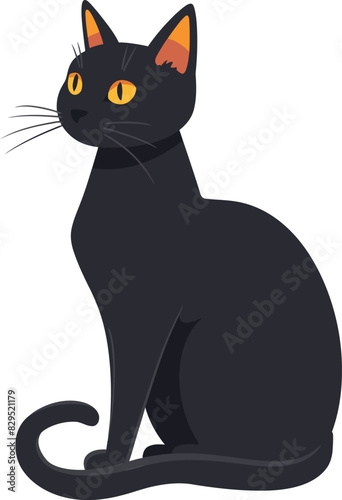 Cat Flat Vector Icon