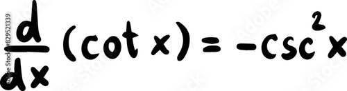 differentiation formulas math handwritten