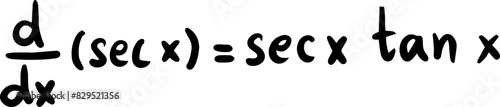 differentiation formulas math handwritten