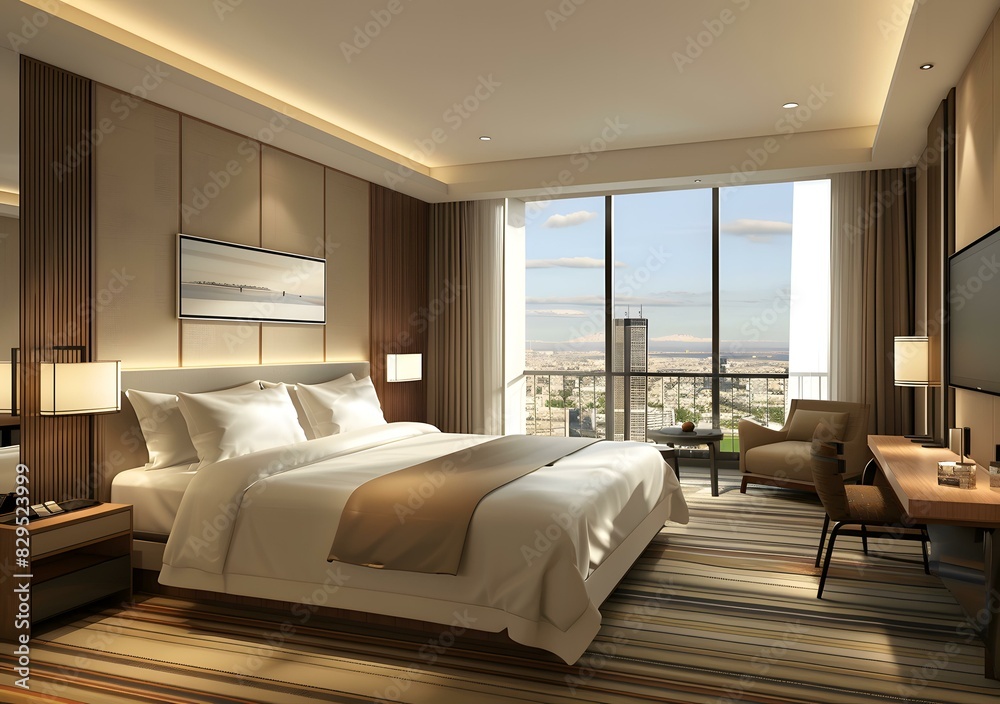 Fototapeta premium Luxury hotel room
