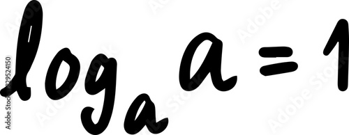 logarithm formulas math handwritten
