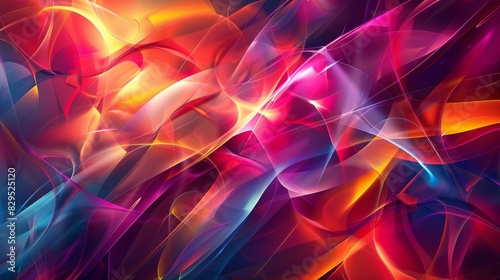 Abstract Lights: Vibrant Movement of Colors and Patterns