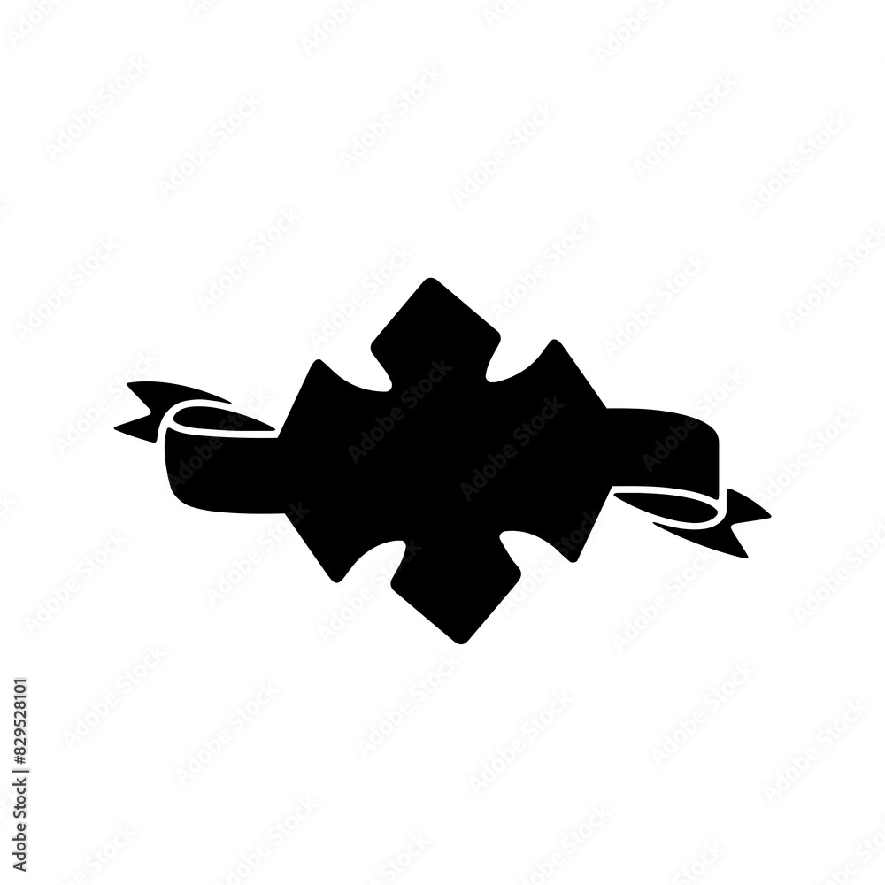 Ribbon Banner Silhouettes Ribbon Banner Silhouettes