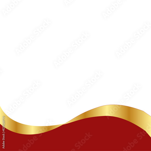 Gold Banner Footer Element