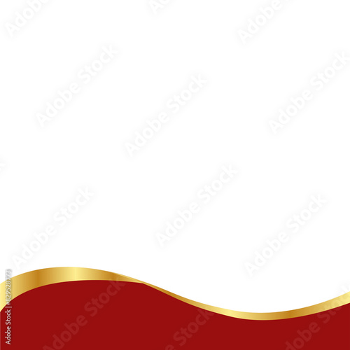 Gold Banner Footer Element