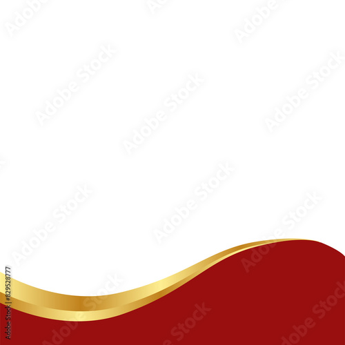Gold Banner Footer Element