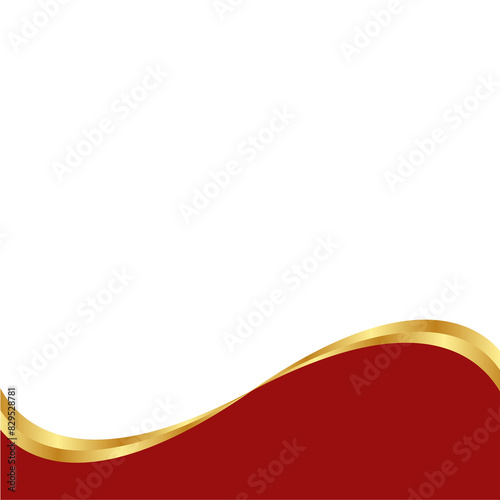 Gold Banner Footer Element