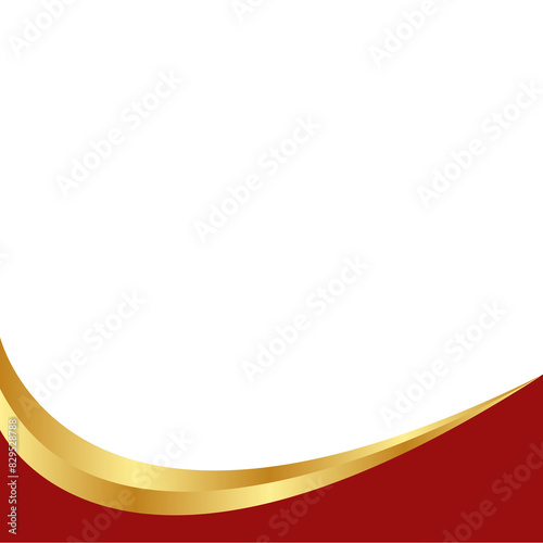 Gold Banner Footer Element