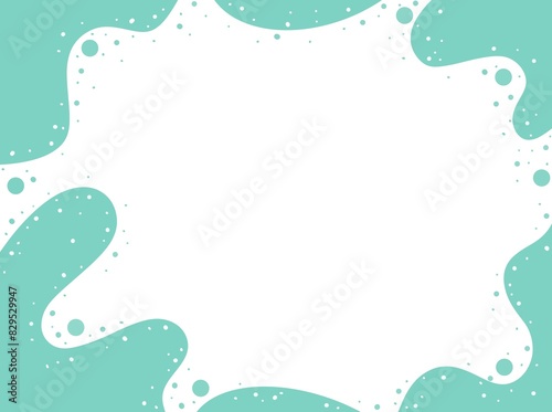 wave frame with dots
