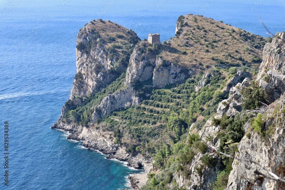 Nerano - Torre di Montalto dal sentiero per Ieranto