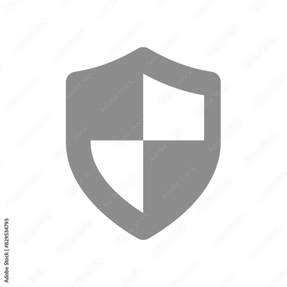 Shield vector icon. Simple guarding, safe and secure symbol. Shield vector icon. Simple guarding, safe and secure symbol.