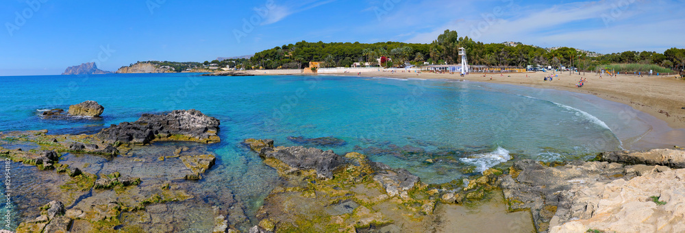 Obraz premium Moraira Spanien Strand El Portet