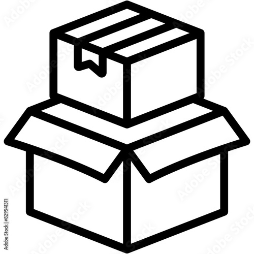 Packing Boxes Icon