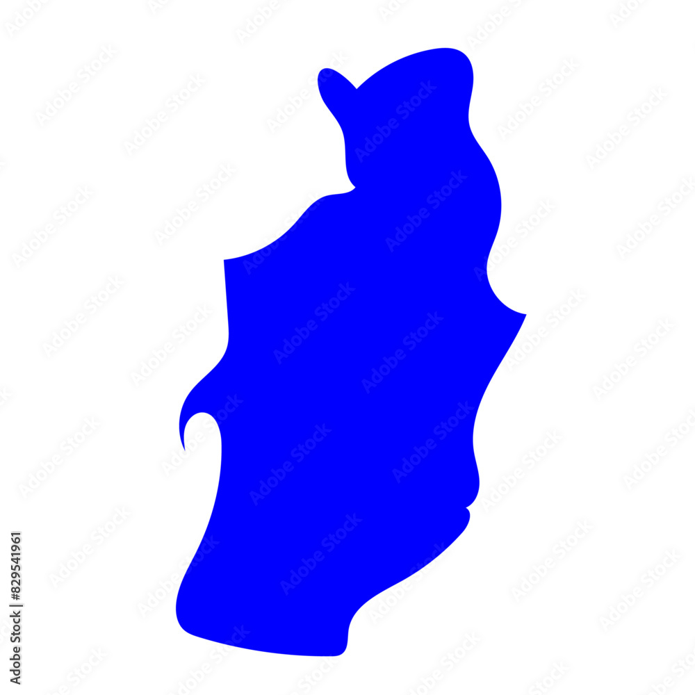 Tébessa blue map Tébessa blue map