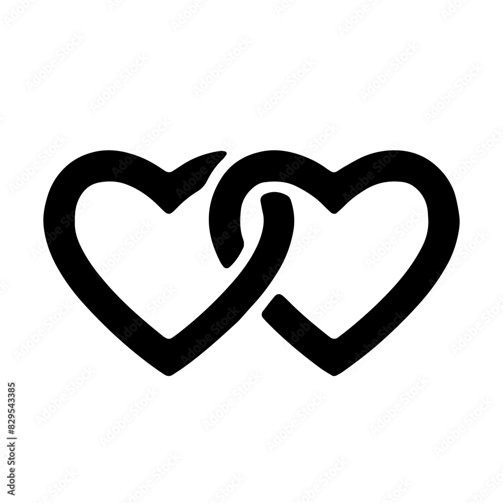 Heart Silhouettes for Valentine's Day Heart Silhouettes for Valentine's Day