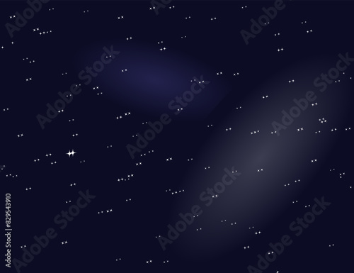 Night sky. Background. Vector illustration.