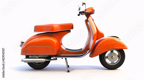 an orange scooter