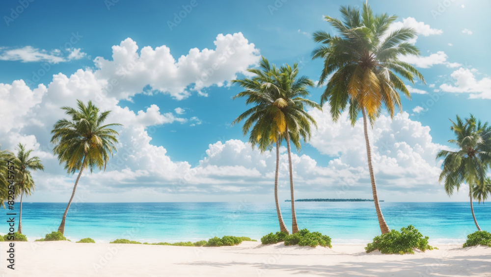 Fototapeta premium This is a beach scene