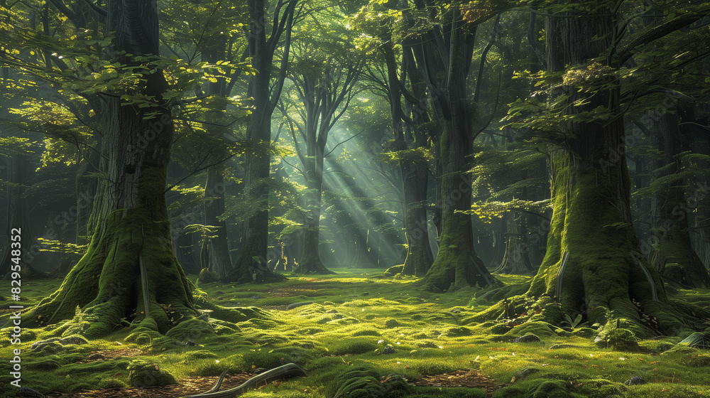 Obraz premium forest in the morning