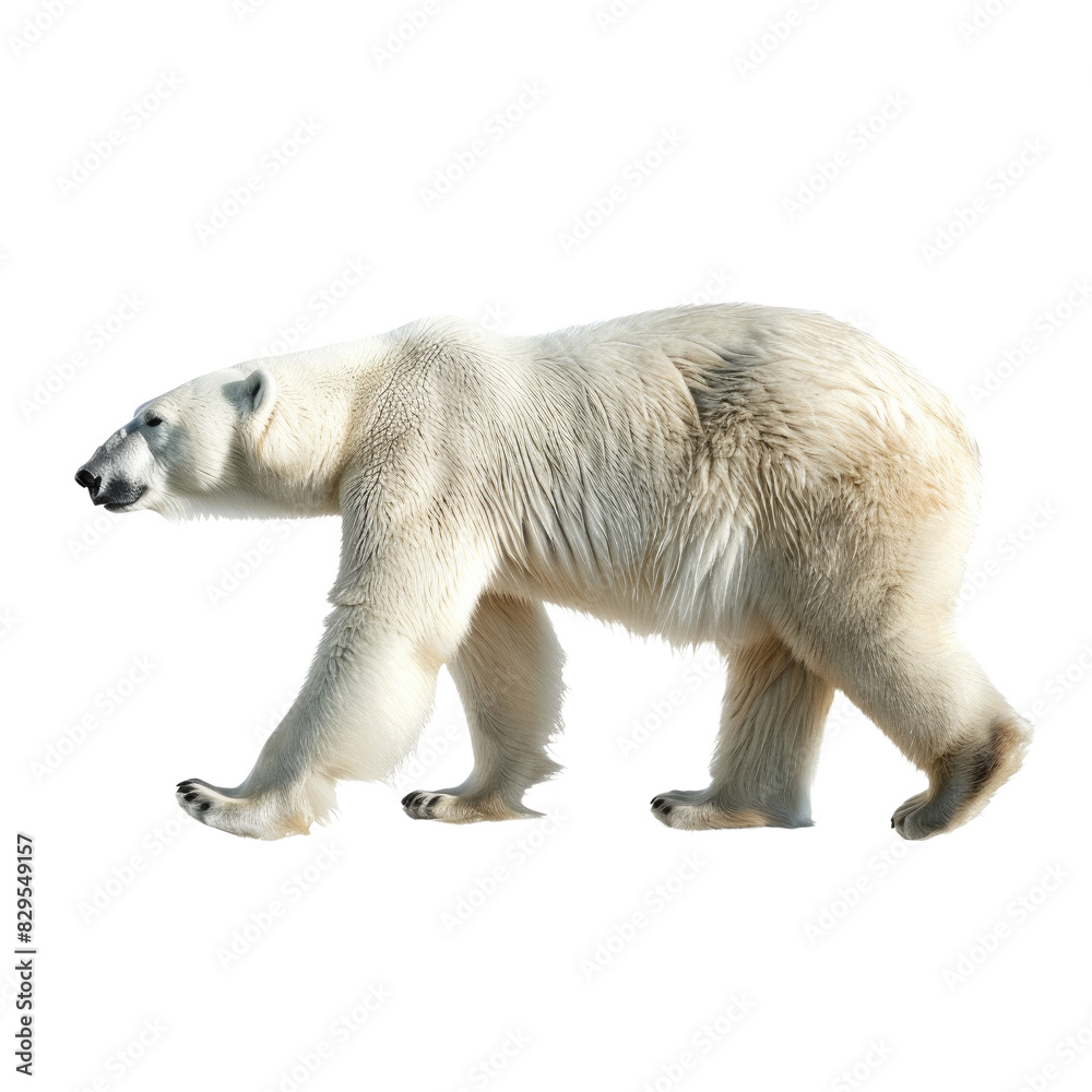 white polar bear isolated white polar bear isolated