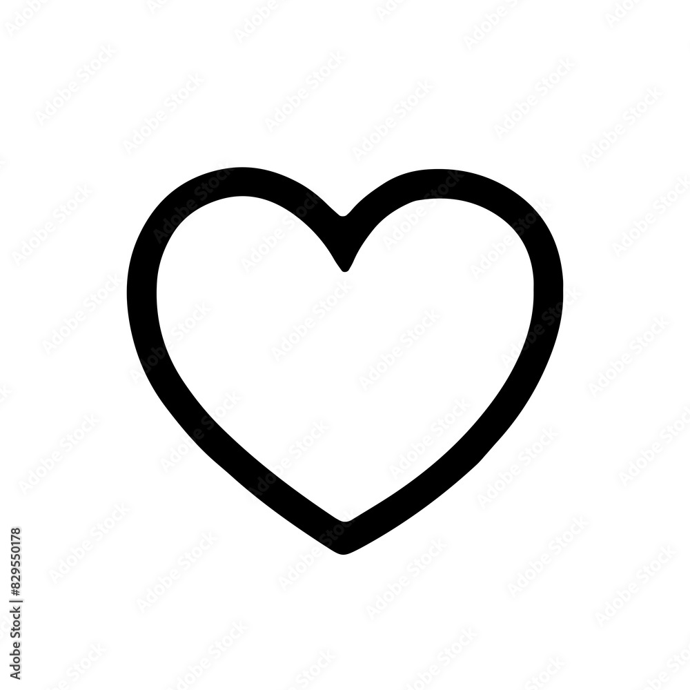 Line Heart Silhouettes for Valentine's Day Line Heart Silhouettes for Valentine's Day