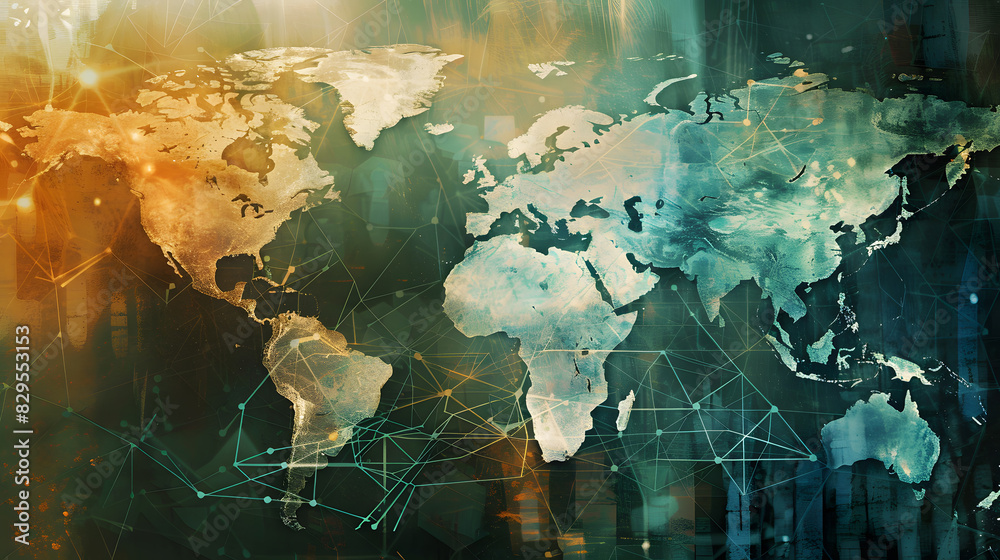 navigating global communication texture background. Generative AI. navigating global communication texture background. Generative AI.