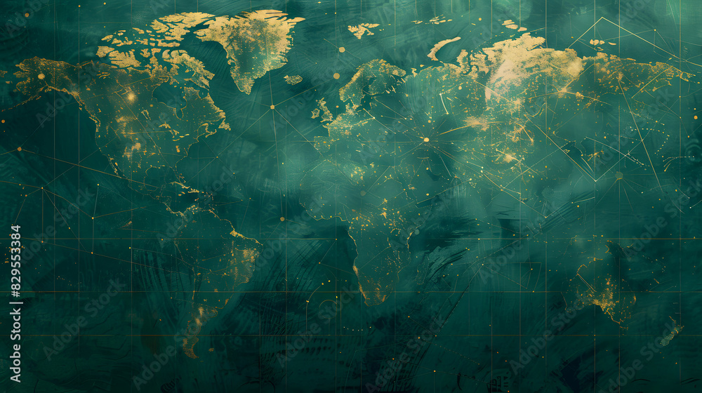 Fototapeta premium navigating global communication texture background. Generative AI.