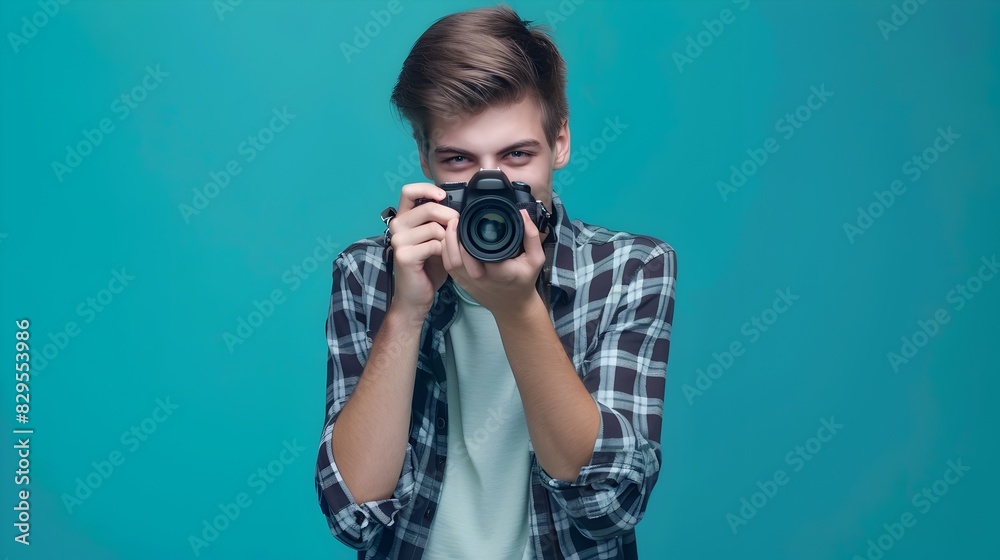 Young Photographers Passionate Pursuit Capturing Joy in a Portrait Young Photographers Passionate Pursuit Capturing Joy in a Portrait