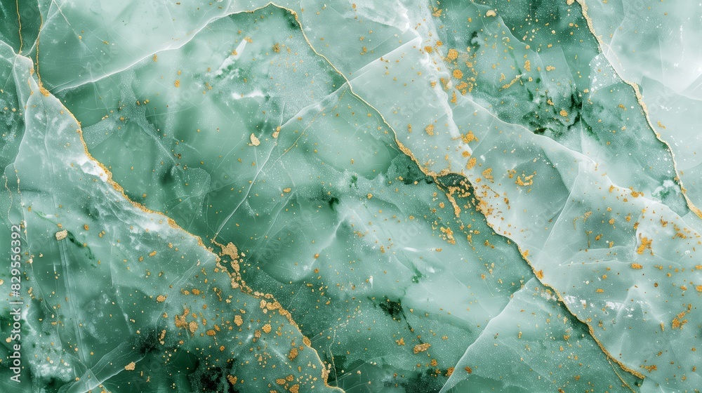 Green and White Marble Pattern with Gold Highlights - High Resolution Green and White Marble Pattern with Gold Highlights - High Resolution