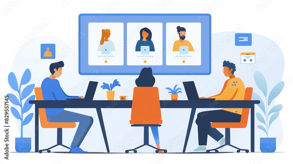 Business video conferencing solutions, high-quality video calls, collaborative tools, and remote team connectivity