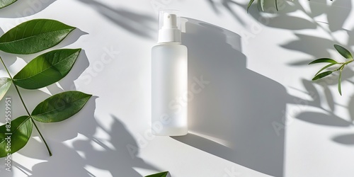 cosmetology, face care product, minimalism, photo of stock, place of the text pink, blue, green color, mockup template