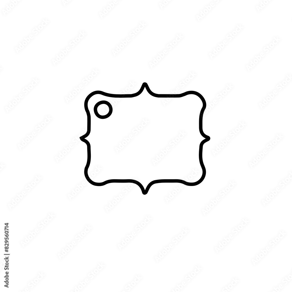 Fototapeta premium Tags & Labels Silhouettes