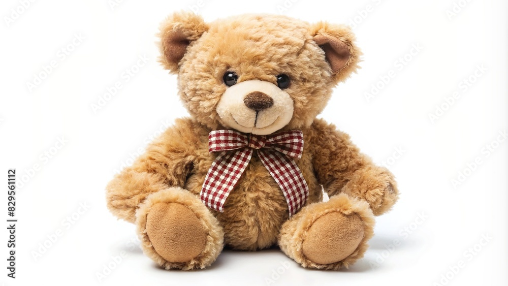 Teddy bear toy isolated on white background