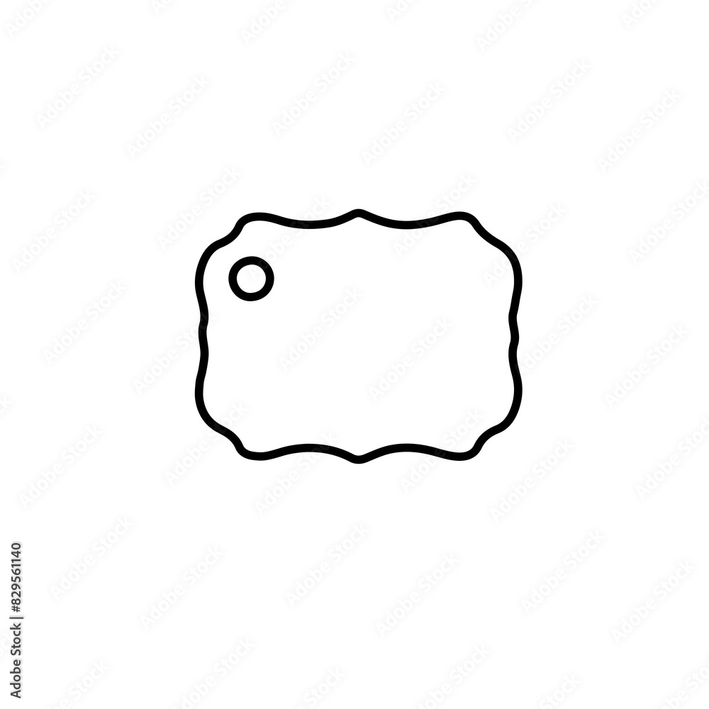 Fototapeta premium Tags & Labels Silhouettes