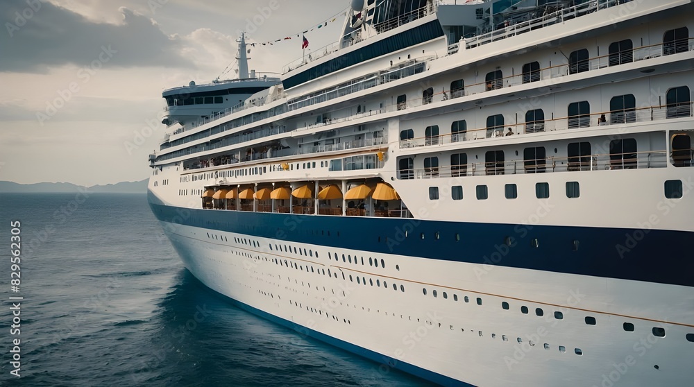 Naklejka premium Cruise ship