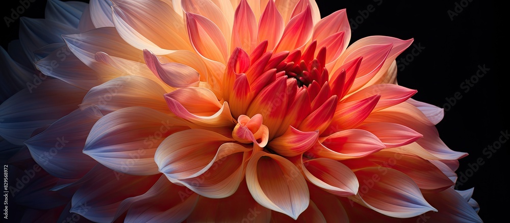 The exquisite beauty of a flower featuring a stunning display that captivates with its delicate allure and vibrant colors is perfect for any design with copy space image The exquisite beauty of a flower featuring a stunning display that captivates with its delicate allure and vibrant colors is perfect for any design with copy space image