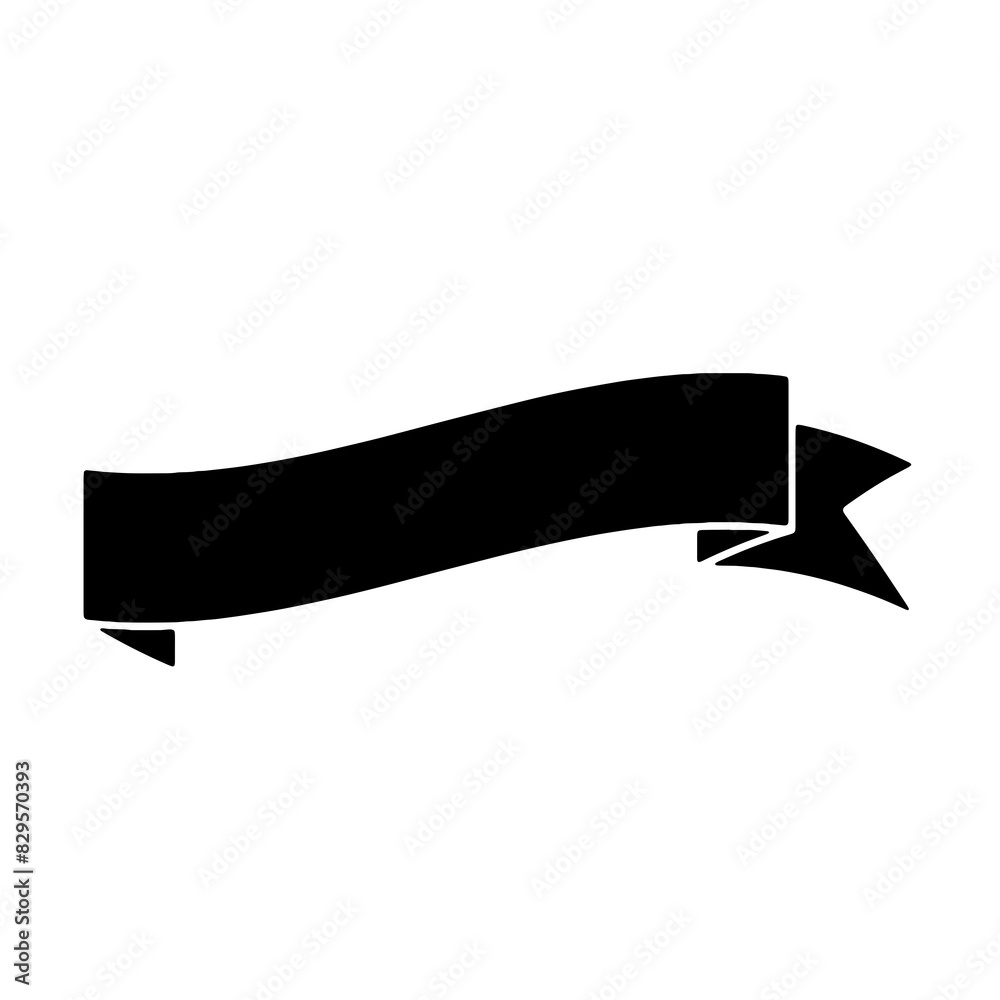 Ribbon Banner Silhouettes Ribbon Banner Silhouettes