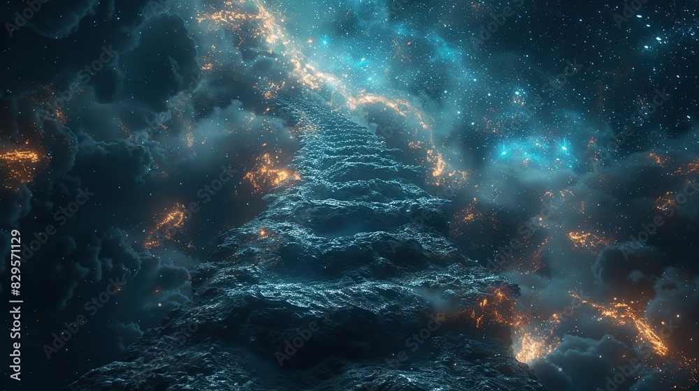 Fototapeta premium A celestial path leading to the heavens.