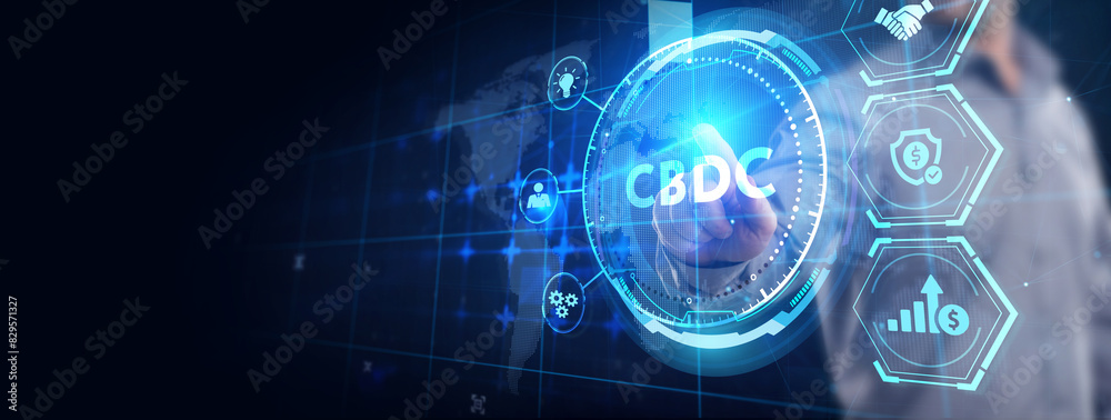 CBDC Central Bank Digital Currency Concept. CBDC Central Bank Digital Currency Concept.