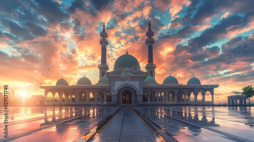 Islam background, Mosque, minarets, prayer house, Islam, 16:9