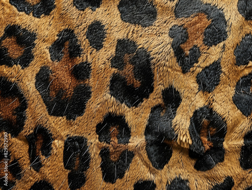 Seamless animal print, Wild feline patterns, Natural hues with textured feel photo