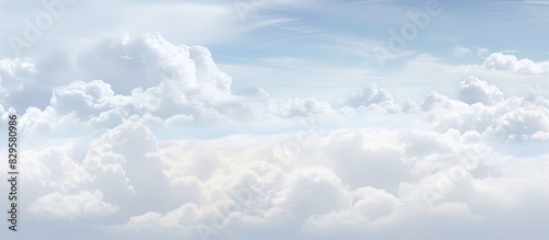 Cloudy weather with air movements in the sky captured in a copy space image