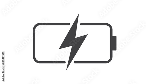 Fast charging battery icon. Charging Battery Energy. Vector illustration.