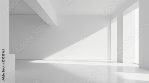 Wallpaper Mural Abstract setting with a pristine white empty area and a seamless background . Torontodigital.ca