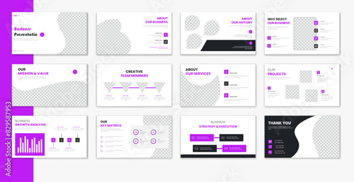 Teal Business Presentation Layouts business presentation modern creative