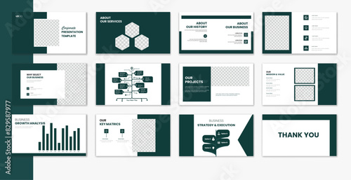 Teal Business Presentation Layouts business presentation modern creative