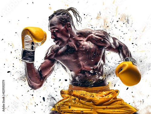 Illustration of an athlete in dynamic motion